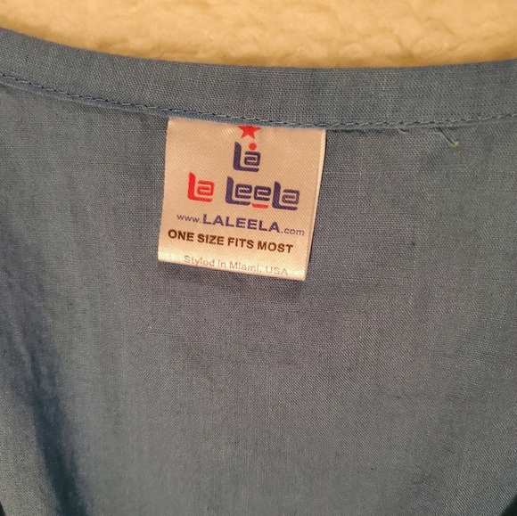 La Leela Blue Cover Up Dress - Picture 2 of 7